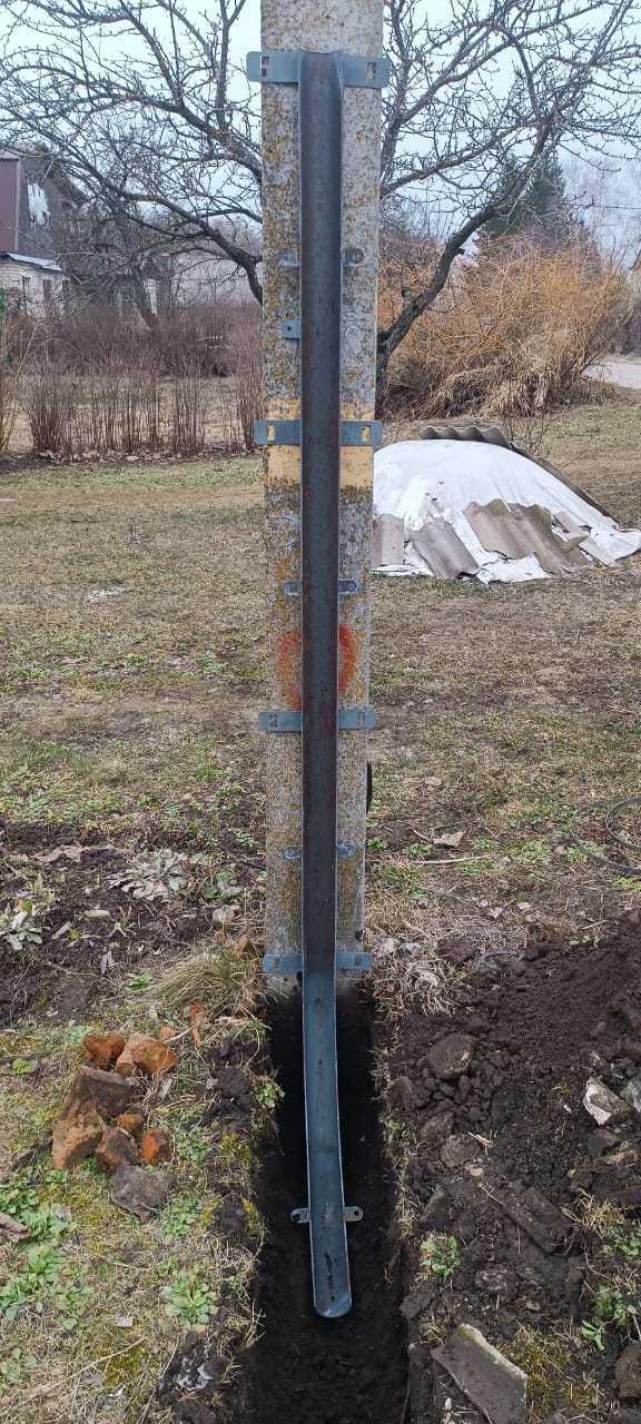 Монтаж кабеля по стене